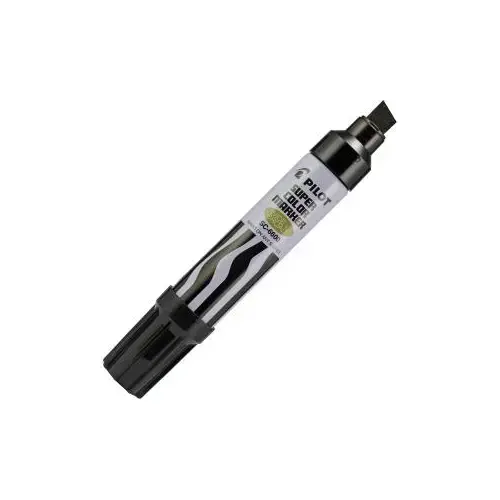 Pilot 43100 Super Color Permanent Marker, Chisel Lead/Tip, Black Lead ...