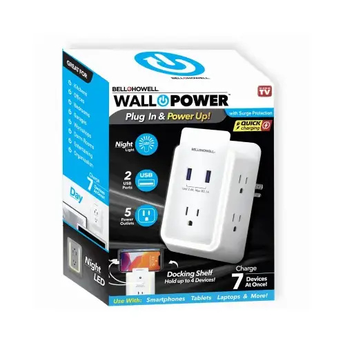 EMSON DIV. OF E. MISHON 7908 Bell+Howell Wall Power