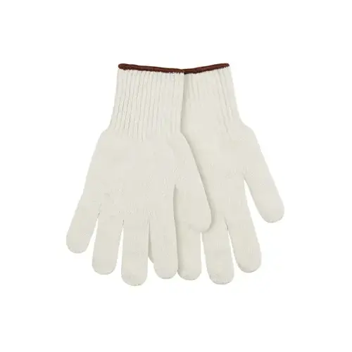 SM WHT Poly/Cott Glove