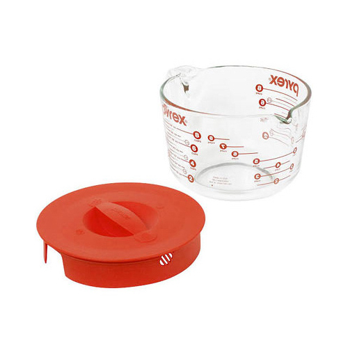 Pyrex 1055161-XCP2 Measuring Cup 8 cups Glass/Plastic Clear/Red Clear/Red - pack of 2