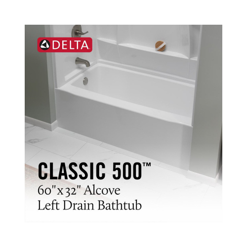 60x32" Left Bathtub