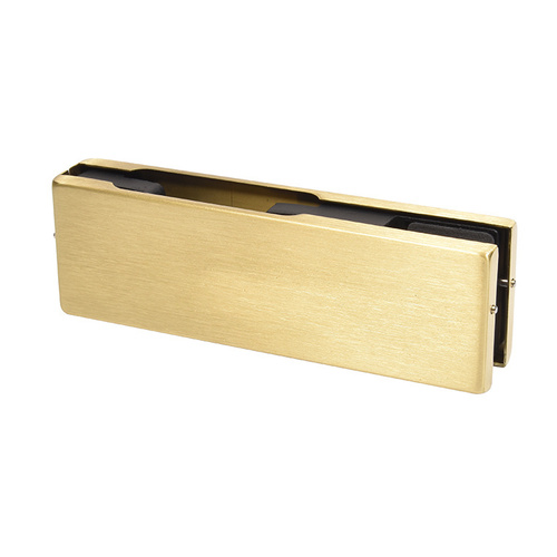 Satin Brass EUR Series Top or Bottom Patch Fitting - Less Insert