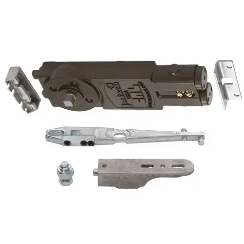 Light Duty Spring 105 Degree Hold Open Overhead Concealed Closer With GE Side Load Hardware Package 105 Degree Maximum Door Opening Hold Open Function