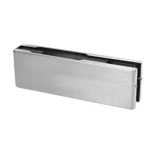 Brushed Stainless EUR Series Top or Bottom Patch Fitting - Less Insert