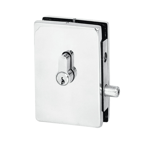 Polished Stainless EUR Series Center Housed Patch Lock