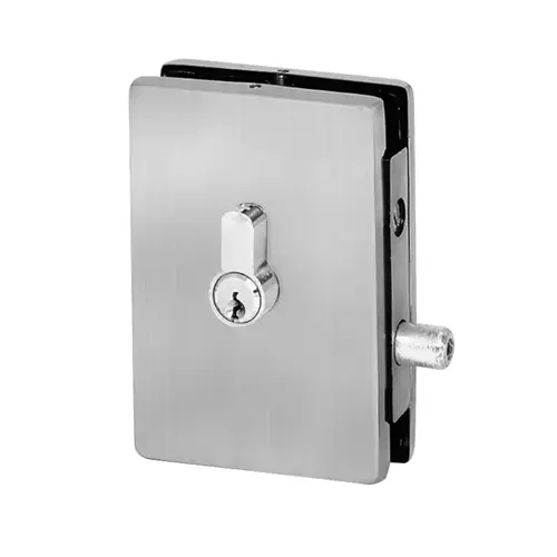 Brushed Stainless EUR Series Center Housed Patch Lock