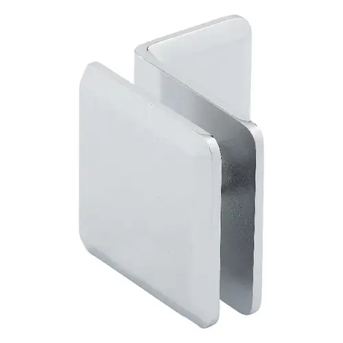 Brixwell CPGTW2C Beveled Square Glass To Wall Mount Clip With Mounting Leg Polished Chrome