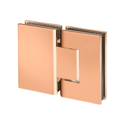 US Horizon H180GTGACP Adjustable Designer Series Glass To Glass Door Hinge 180 Degree Polished Copper