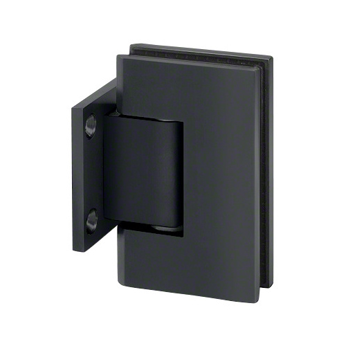 US Horizon HGTWMB Designer Series Shower Door Wall Mount Hinge With Short Back Plate Matte Black