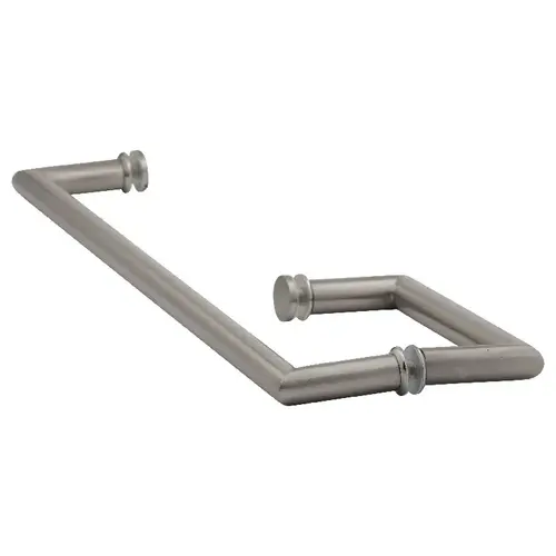 Brixwell TBM618CSWBN 6" X 18" Mitered Towel Bar/Handle Combo w/Washers Brushed Nickel