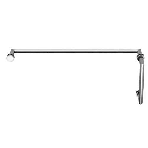 8" X 24" Mitered Towel Bar/Handle Combo Polished Chrome