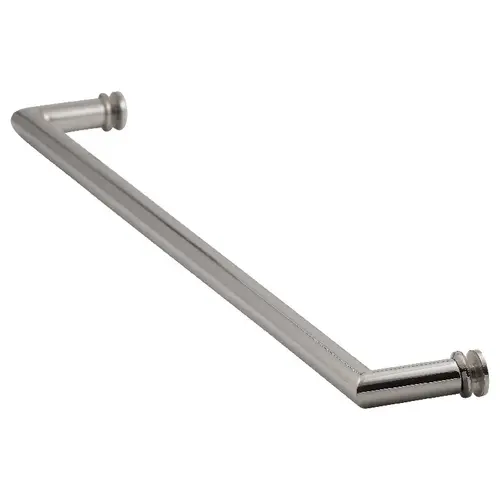 Brixwell TBM24SMSWC 24" Mitered Single Mount Towel Bar w/Washers Polished Chrome