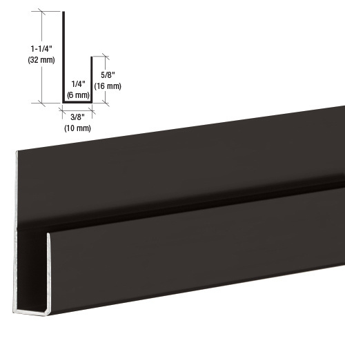 Oil Rubbed Bronze 144" High Profile "J" Molding