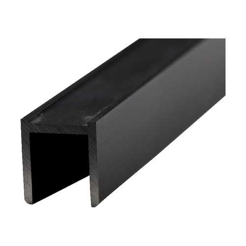 US Horizon AUHP120B Oil Rubbed Bronze 95" (2.49 m) High Profile Aluminum Glazing Channel for 1/2" Glass
