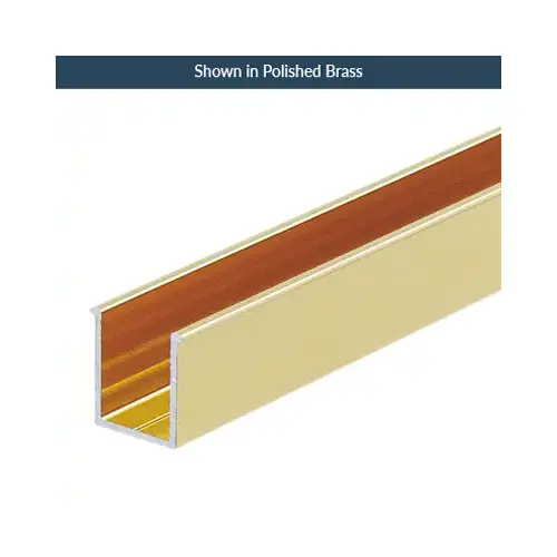 US Horizon B1DH36PN Polished Nickel Solid Brass 36" (914 mm) Snap-In Filler (Insert) for Solid Brass Euro Header Shower Door System
