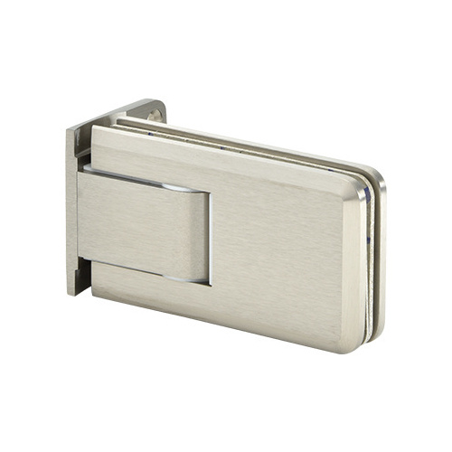 Brushed Nickel Wall Mount with Offset Back Plate Crown Series Hinge
