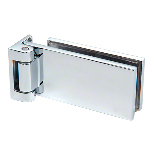 Polished Chrome Cabinet/ Showcase Wall Mount Offset Pivot Hinges