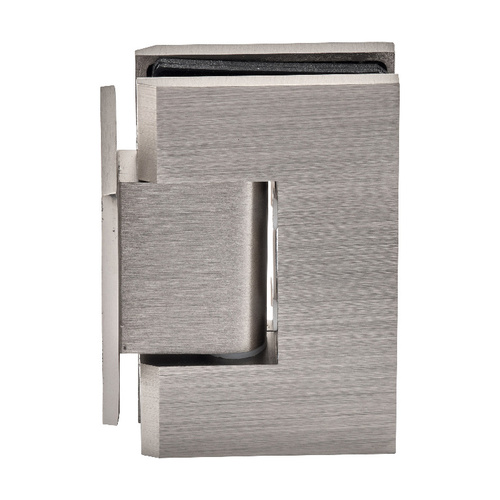Brushed Nickel Wall Mount with Short Plate Adjustable Americana Series Hinge