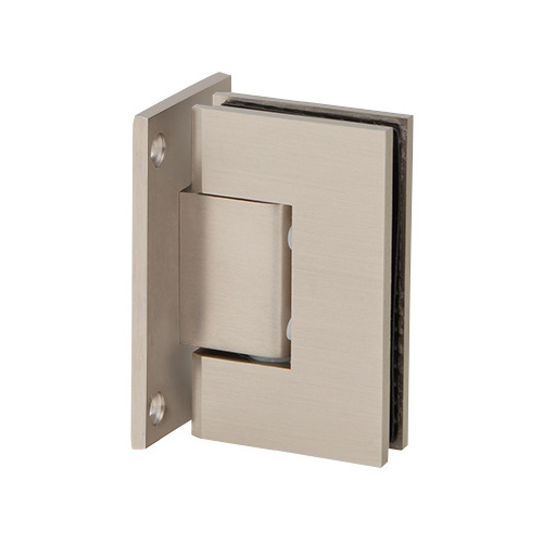 Brushed Nickel Wall Mount with Full Back Plate Adjustable Americana Series Hinge