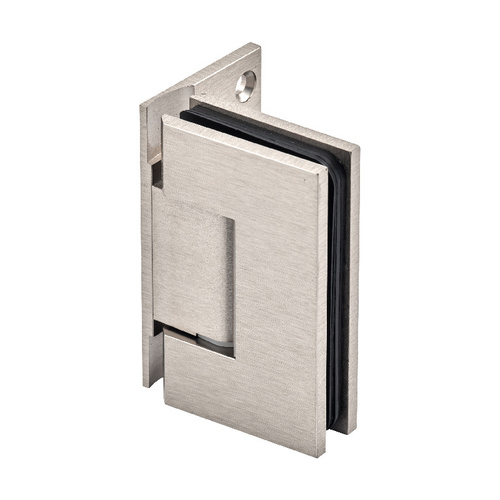 Brushed Nickel Wall Mount with Offset Back Plate Adjustable Designer Series Hinge