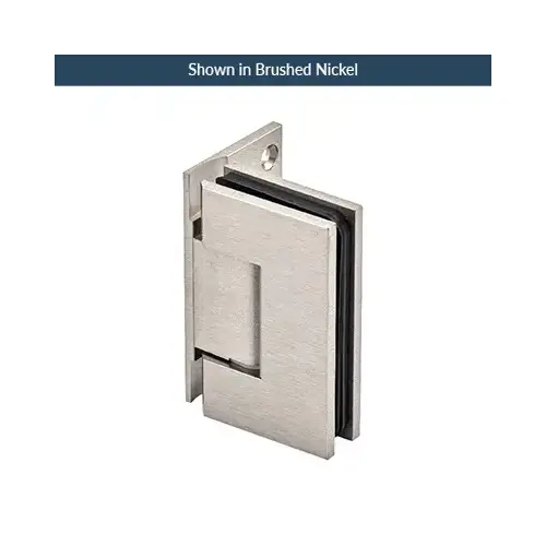 Polished Nickel Wall Mount with Offset Back Plate Adjustable Designer Series Hinge