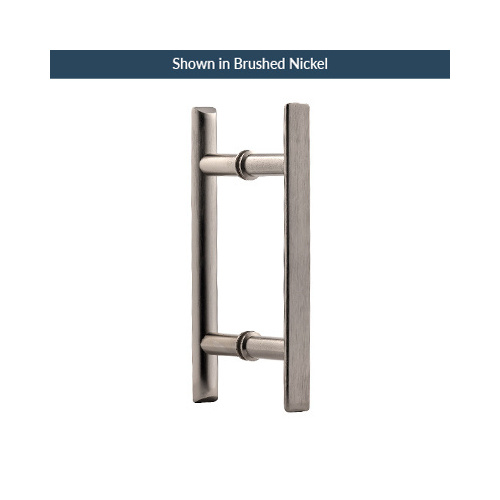 Polished Nickel 6" Square Ladder Pull Back to Back Handles