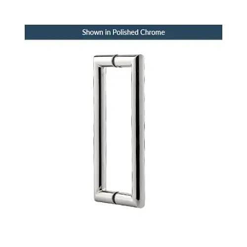 8 Inches Center To Center Mitered Style Back To Back Shower Door Handle Polished Nickel