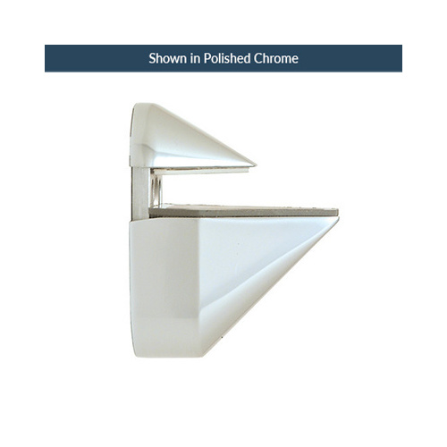 Adjustable Shelf Bracket For Glass Or Wood Shelves Fits 1/8 Inch To 15/16 Inch Glass Brushed Nickel