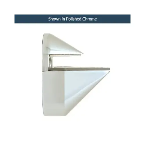 Adjustable Shelf Bracket For Glass Or Wood Shelves Fits 1/8 Inch To 15/16 Inch Glass Brushed Nickel