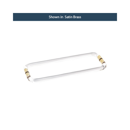 18 Inches Center To Center Acrylic Smooth Towel Bar Back to Back Mount Satin-Brass