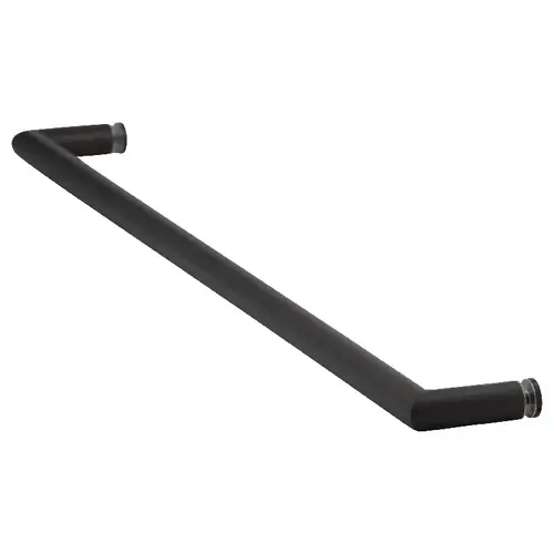 Brixwell TBM24SM0B Oil Rubbed Bronze 24" Mitered Single Mount Towel Bar