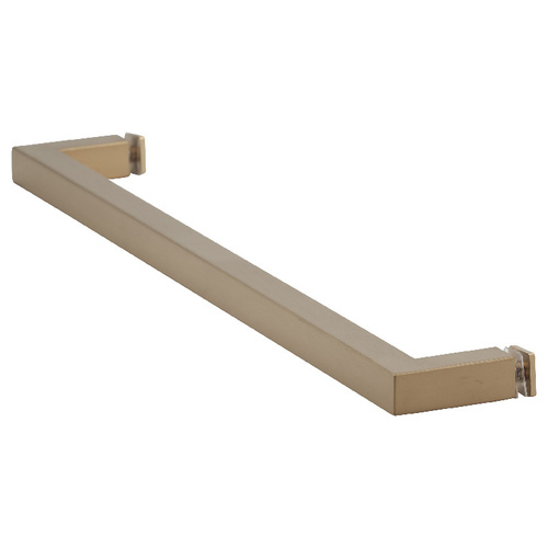 US Horizon TBS18SMSB Satin Brass 18" X 3/4" Square Single-Sided Towel Bar with Blind Fastner