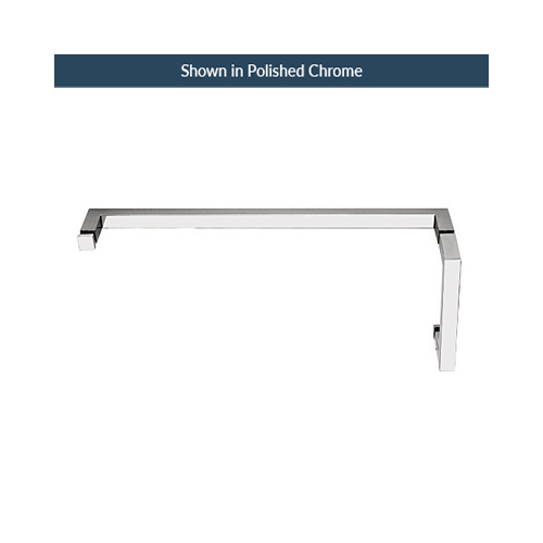 24 Inches Center To Center Towel Bar, 6 Inches Center To Center Handle Square Series Towel Bar And Handle Combo Brushed Nickel