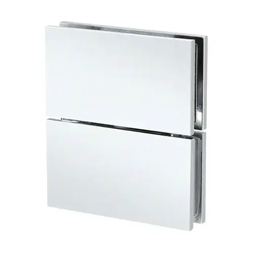 Polished Chrome Glass to Glass Adjustable Prestige Pivot Hinge