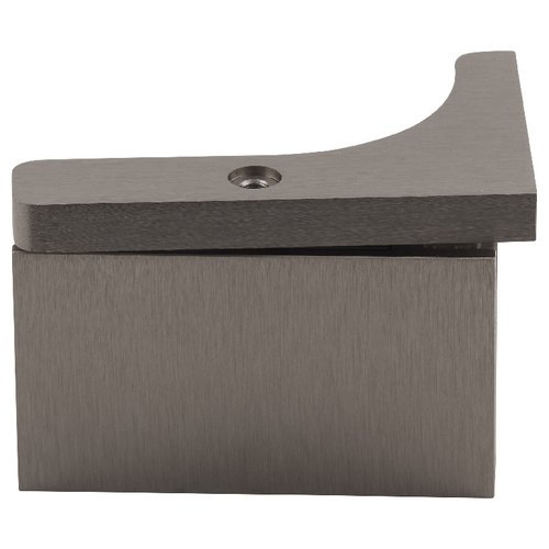 Brushed Nickel Wall Mount with Reversible "L" Bracket Prestige Series Hinge with 5 degree Pin