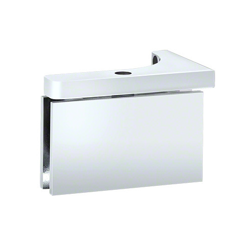 Polished Chrome Wall Mount with Reversible "L" Bracket Prestige Series Hinge with 5 degree Pin