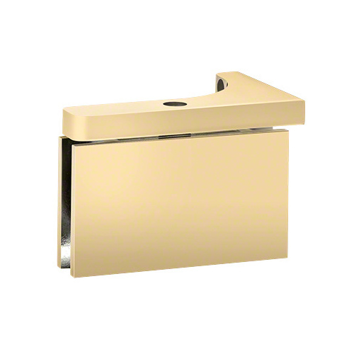 Polished Brass Wall Mount with Reversible "L" Bracket Prestige Series Hinge