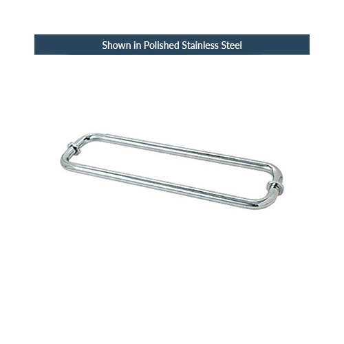 18 Inches Center To Center Standard Tubular Shower Towel Bar Back to Back Mount W/Washers Polished Nickel