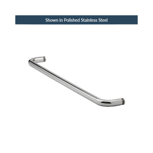 20 Inches Center To Center Standard Tubular Shower Towel Bar Single Mount Without Washers Brushed Pewter