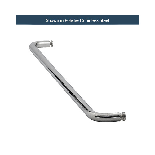 26 Inches Center To Center Standard Tubular Shower Towel Bar Single Mount W/Washers Polished Brass