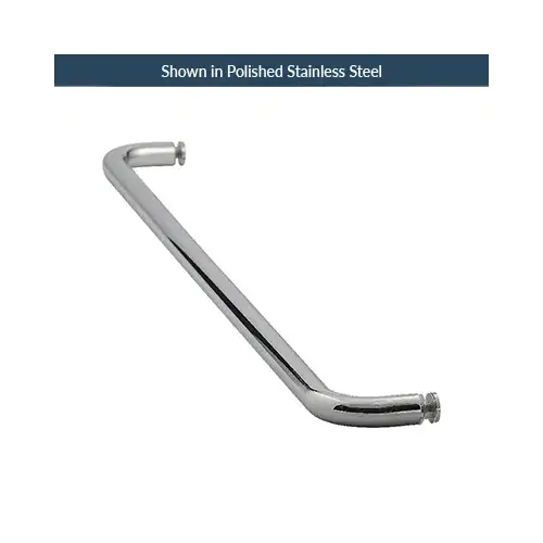 26 Inches Center To Center Standard Tubular Shower Towel Bar Single Mount Without Washers Polished Brass