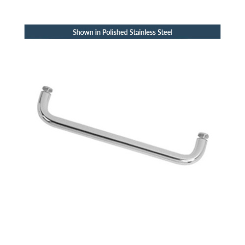 30 Inches Center To Center Standard Tubular Shower Towel Bar Single Mount Without Washers Polished Stainless Steel