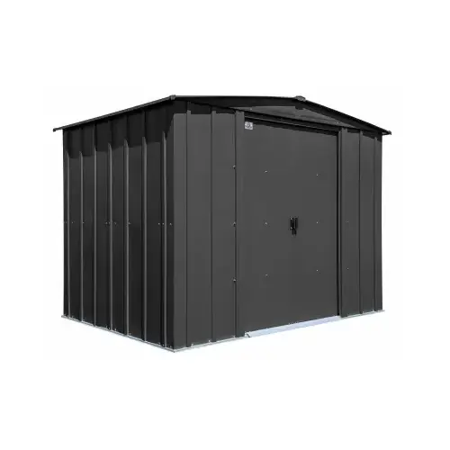 Classic Steel Storage Shed, Charcoal, 8 x 6 Ft.