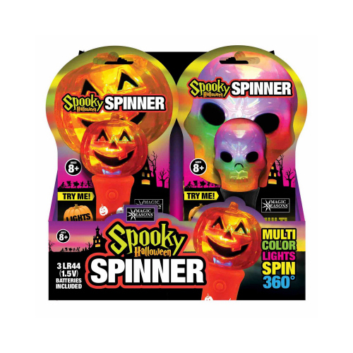 Magic Seasons 702115 Lights 7.5" Prelit Spooky Spinner
