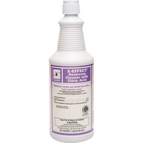 X-Effect 1 Quart Restroom Cleaner With Citric Acid - pack of 12