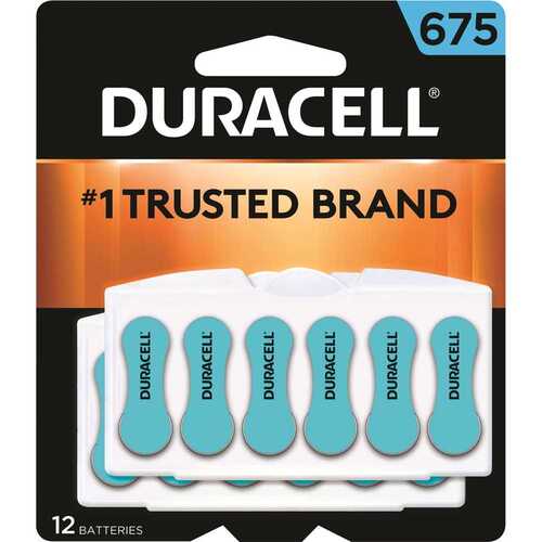 DURACELL 4133384448 Size 675 Hearing Aid Battery