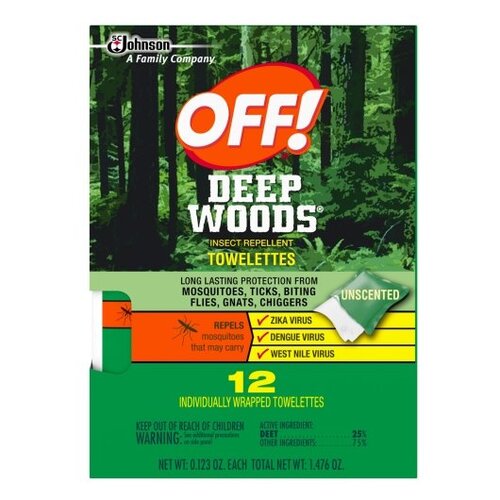 OFF 54996 Off Deep Woods Off Towelettes 12 Count, 12 Count, 12 Per Case