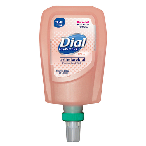 DIAL 1700016674 Dial Complete Fit Universal Manual Refill 1 Liter, 33.8 Fluid Ounces, 3 Per Case