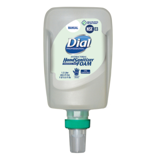 Dial Gel Hand Sanitizer Touch Free Refill, 33.8 Fluid Ounces, 3 Per Case