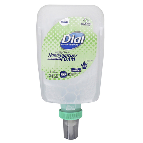 DIAL 1700019038 Dial Foam Hand Sanitizer Fit Universal Manual Refill, 40.5 Fluid Ounces, 3 Per Case
